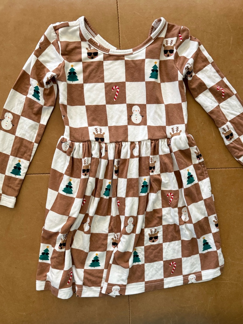 Little Sleepies Viscose Bamboo Holiday Check Dress 3T